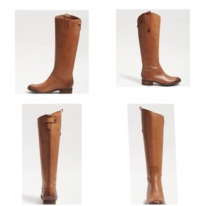 Sam Edelman PENNY LEATHER RIDING BOOT size 6, Whiskey Leather
